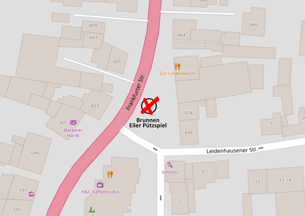 Eiler Pützspiel - Ecke Frankfurter Straße/Leidenhausener Straße, 51145 Köln